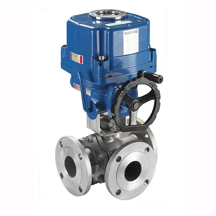 Electric Three Way Ball Valve